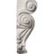 Ekena Millwork 3 7/8"W x 1 1/4"D x 5 1/4"H Scroll Leaf Corbel COR03X01X05SC - alternate 4